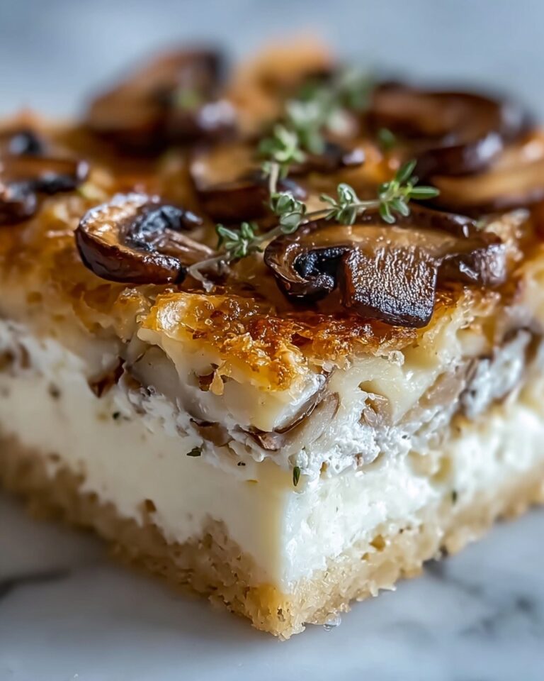 Feta & Mushroom Brunch Squares Recipe