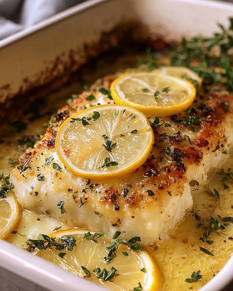 Baked Cod with Lemon and Garlic Recipe - Recipe Image