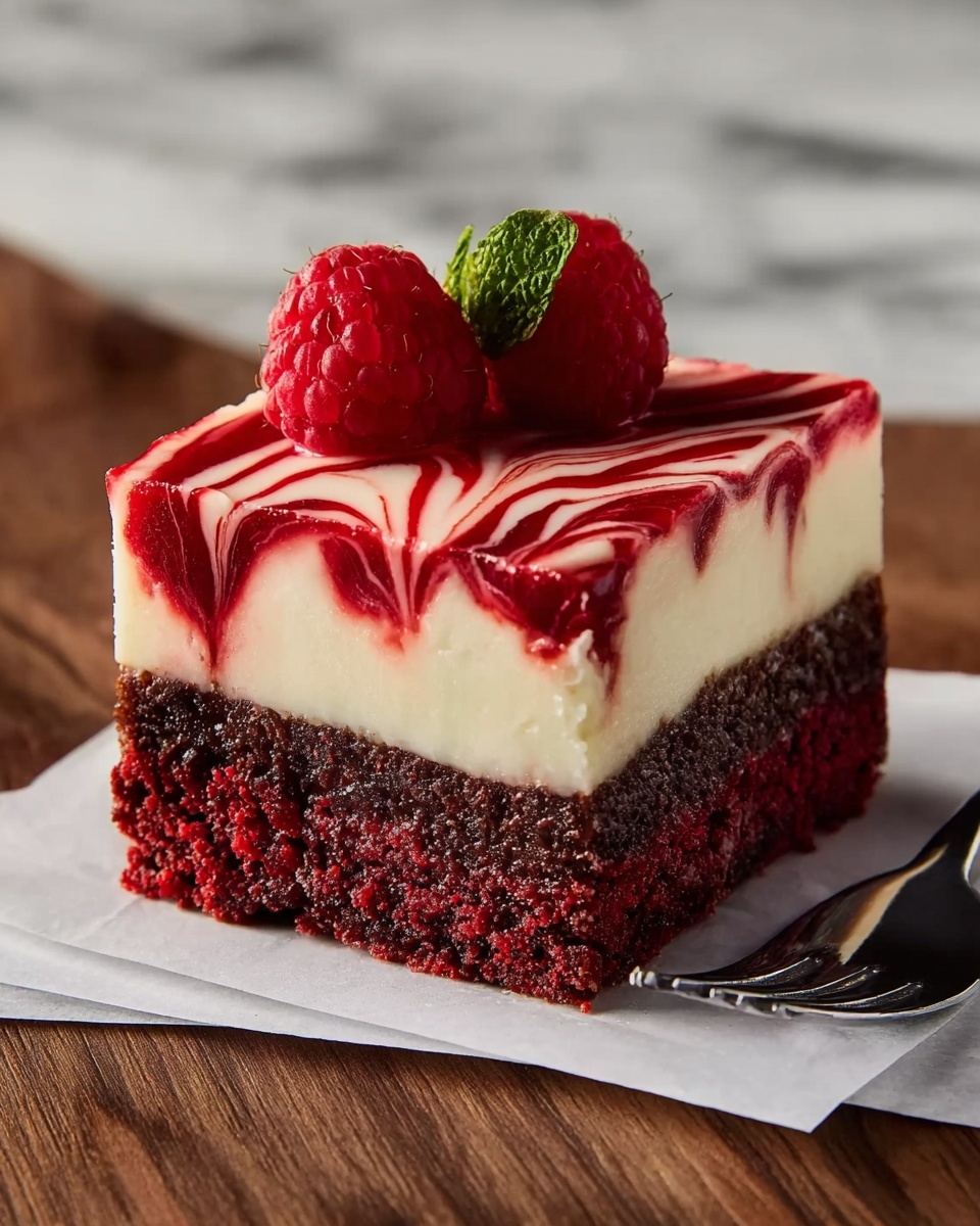 Red Velvet Cheesecake Brownies Recipe - Recipe Image