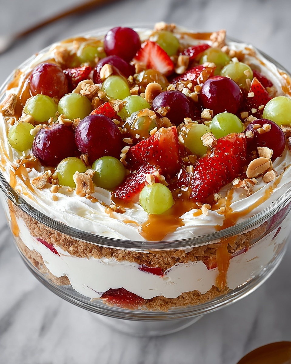 Caramel Crunch Cheesecake Fruit Salad Recipe - Recipe Image