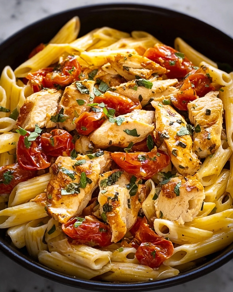 Tuscan Chicken Pasta Recipe - Recipe Image