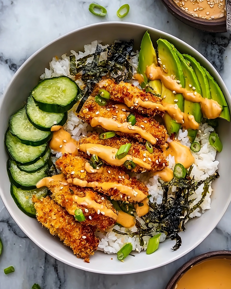 Crispy Chicken Katsu Bowls Recipe - Recipe Image