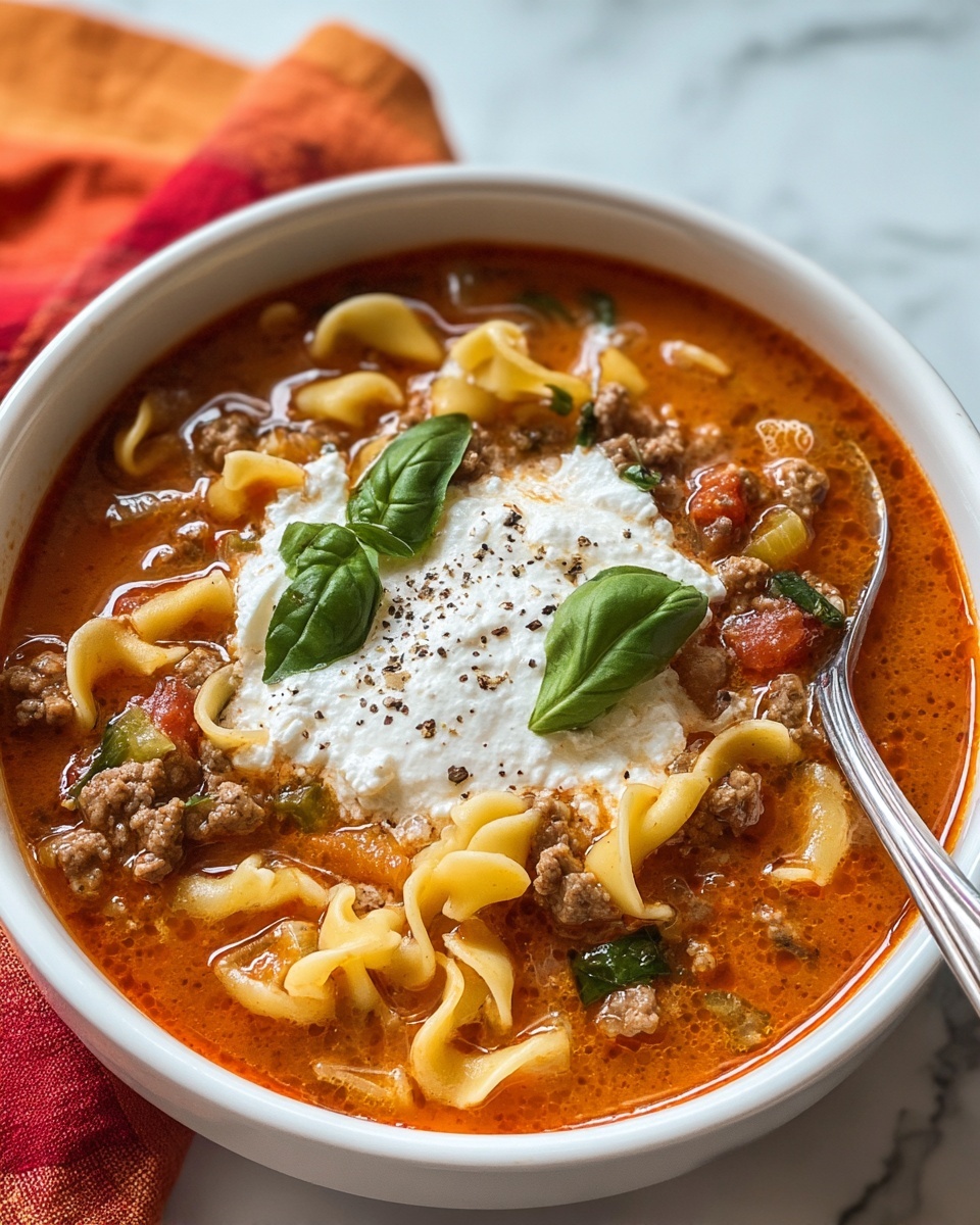Easy Lasagna Soup Recipe - Recipe Image