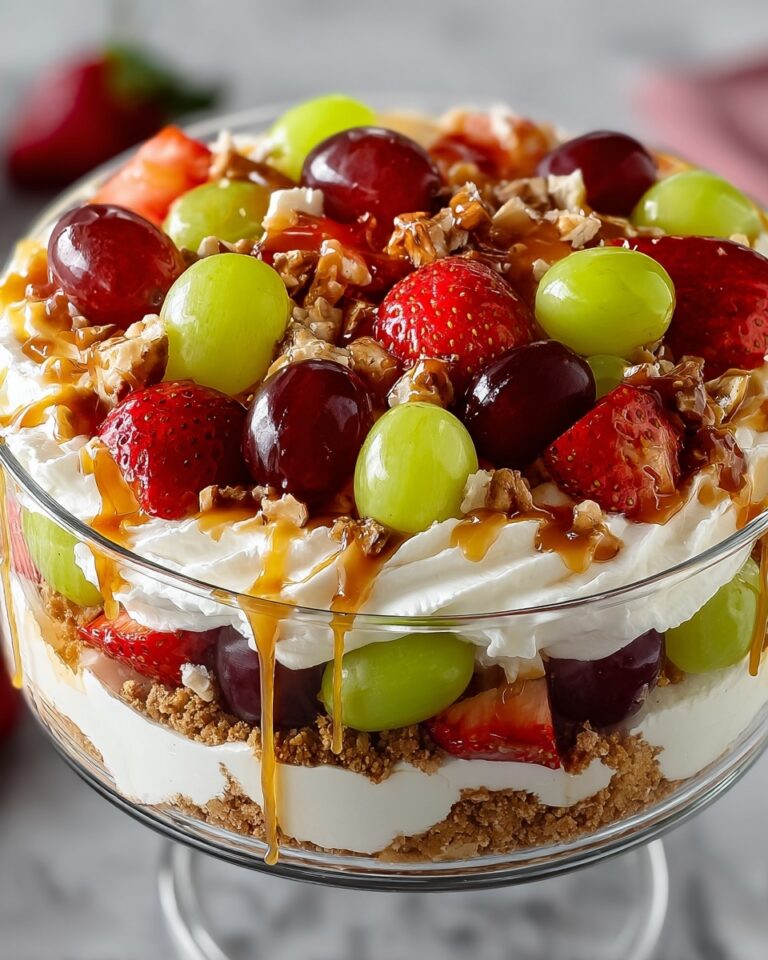 Caramel Crunch Cheesecake Fruit Salad Recipe