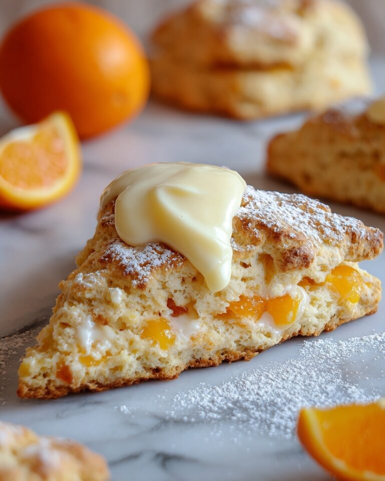 Fresh Orange Scones with zesty glaze Recipe