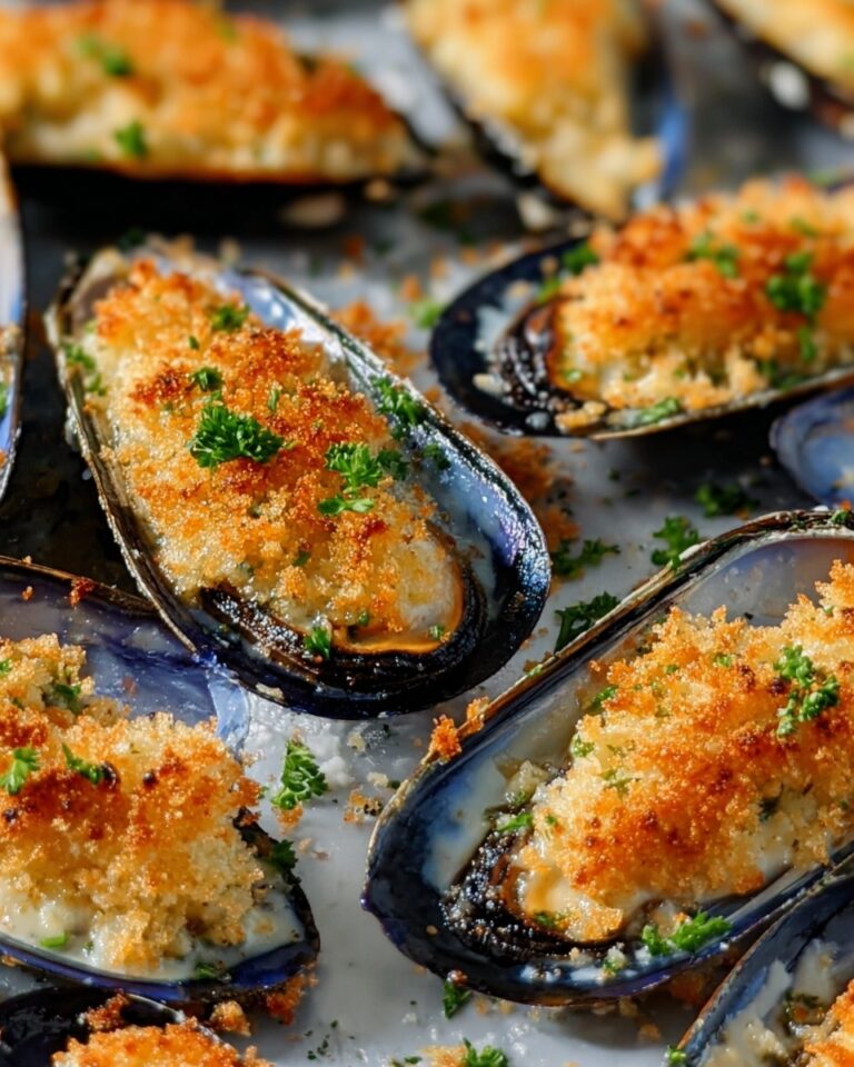 Stuffed Baked Mussels Recipe