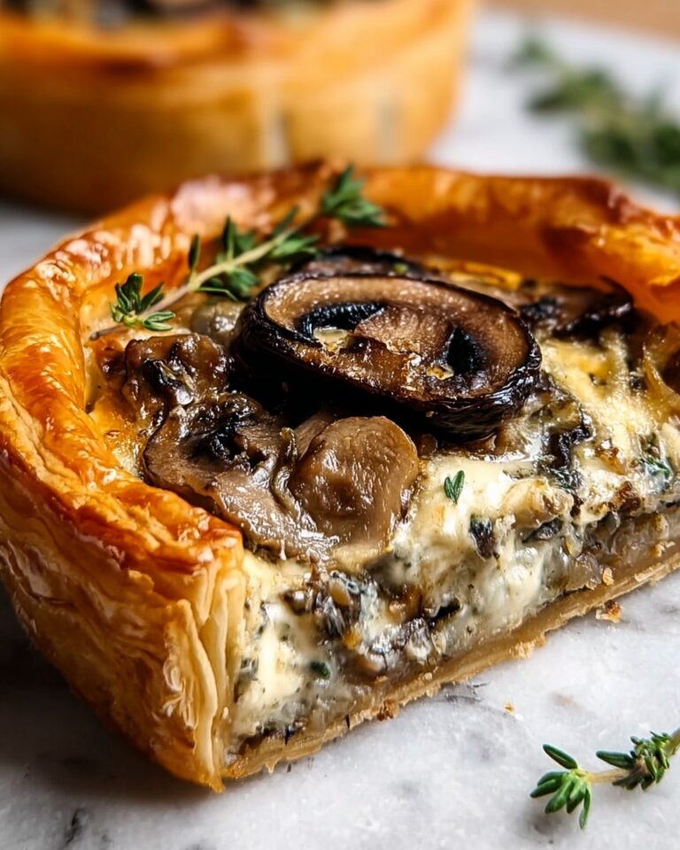 Mushroom, Shallot, and Herbed Goat Cheese Tarts Recipe